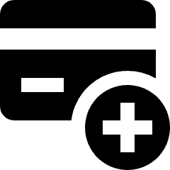 Credit Card Add Icon from Nova Solid Set