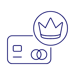 Credit Card Crown Illustration from UX Line Set