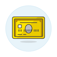 Credit Card Gold Illustration from UX Colors Set