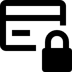 Credit Card Lock Icon from Nova Line Icons Set