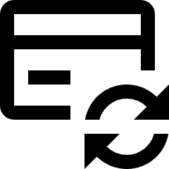 Credit Card Refresh Icon from Nova Line Icons Set