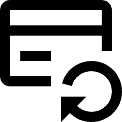Credit Card Return Icon from Nova Line Icons Set