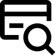Credit Card Search Icon from Nova Line Icons Set