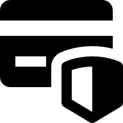 Credit Card Security Shield Icon from Nova Solid Set