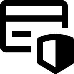Credit Card Security Shield Icon from Nova Line Icons Set