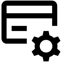 Credit Card Setting Icon from Nova Line Icons Set