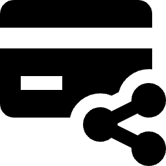 Credit Card Share Icon from Nova Solid Set
