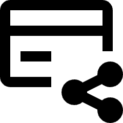 Credit Card Share Icon from Nova Line Icons Set