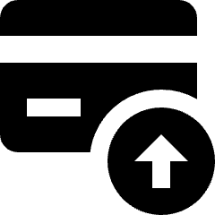 Credit Card Upload Icon from Nova Solid Set