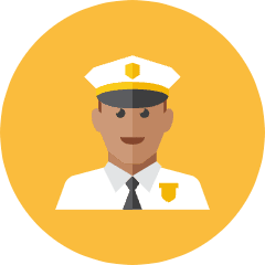 Policeman 1 Icon from Kameleon Colors Set