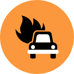 Car Burn Icon from Kameleon Pop Set