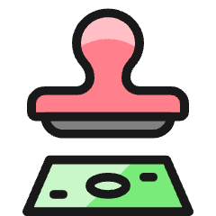 Crime Seal Forfeit Icon from Ultimate Colors Set