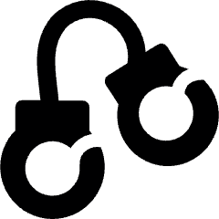 Crime Tools Shackle Icon from Ultimate Bold Set