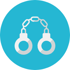 Handcuffs Icon from Kameleon Colors Set
