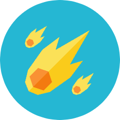 Meteor Icon from Kameleon Colors Set