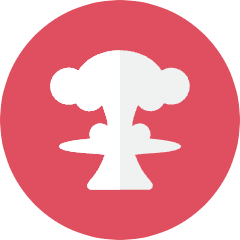 Nuclear Mushroom Icon from Kameleon Colors Set