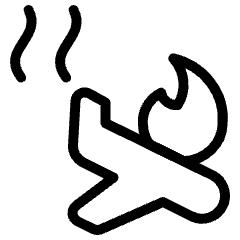 Plane Crashed Icon from Ultimate Light Set