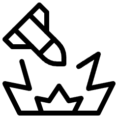 Rocket Attack Explode Icon from Ultimate Light Set