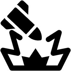 Rocket Attack Explode Icon from Ultimate Bold Set