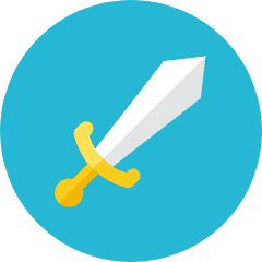 Sword Icon from Kameleon Colors Set