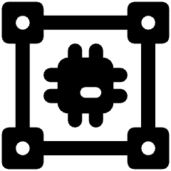 Crypto Blockchain Technology Chip Icon from Ultimate Bold Set