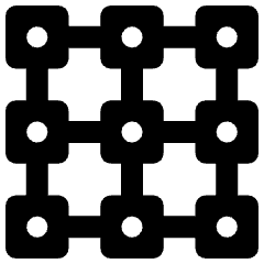 Crypto Blockchain Technology Icon from Ultimate Bold Set