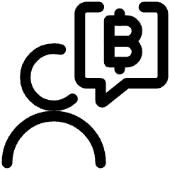 Crypto Close Up Chat User Closeup Conversation People Icon from Ultimate Regular Set