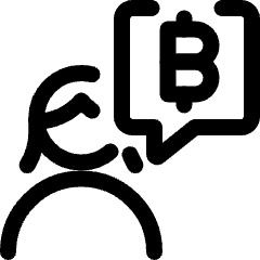 Crypto Close Up Chat User Closeup Conversation Woman Icon from Ultimate Regular Set