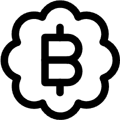 Crypto Currency Bitcoin Bubble Icon from Ultimate Regular Set