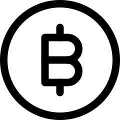 Crypto Currency Bitcoin Circle Icon from Ultimate Regular Set