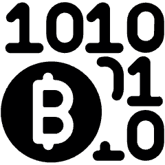 Crypto Currency Bitcoin Code Icon from Ultimate Bold Set