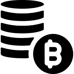 Crypto Currency Bitcoin Coins Icon from Ultimate Bold Set