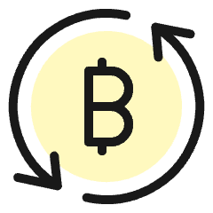 Crypto Currency Bitcoin Exchange 1 Icon from Ultimate Colors Set
