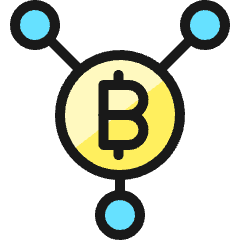 Crypto Currency Bitcoin Icon from Ultimate Colors Set