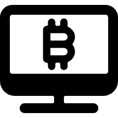 Crypto Currency Bitcoin Imac Icon from Ultimate Bold Set