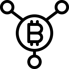 Crypto Currency Bitcoin Icon from Ultimate Light Set