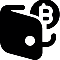 Crypto Currency Bitcoin Wallet Open Icon from Ultimate Bold Set