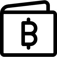 Crypto Currency Bitcoin Wallet Icon from Ultimate Regular Set