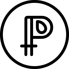 Crypto Currency Peercoin Icon from Ultimate Light Set