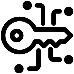 Crypto Encryption Key Icon from Ultimate Regular Set