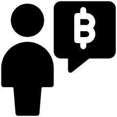 Crypto Full Body Chat User Conversation Icon from Ultimate Bold Set