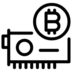 Crypto Gpu Mining Icon from Ultimate Light Set