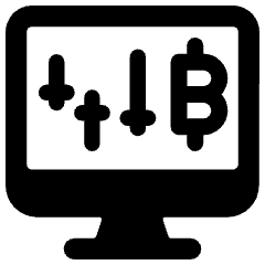 Crypto Market Price Candle Graph Icon from Ultimate Bold Set