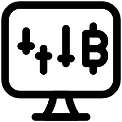 Crypto Market Price Candle Graph Icon from Ultimate Regular Set