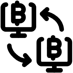Crypto Transaction Monitor Icon from Ultimate Regular Set