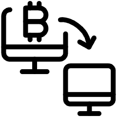 Crypto Transaction Monitor Send Icon from Ultimate Light Set