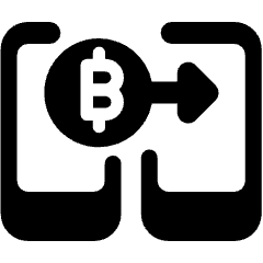Crypto Transaction Phone Send Icon from Ultimate Bold Set