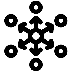 Cryto Decentralized Blockchain Icon from Ultimate Regular Set