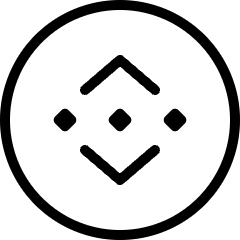 Virtual Coin Crypto Binance Icon from Ultimate Light Set
