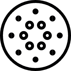 Virtual Coin Crypto Cardano Icon from Ultimate Light Set